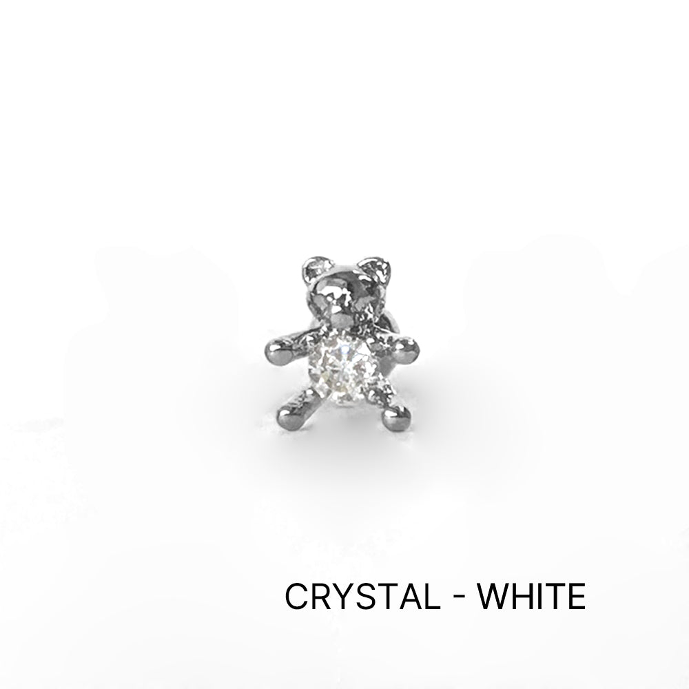 MS 062 　［サージカルキュービック］ストーンベアピアス