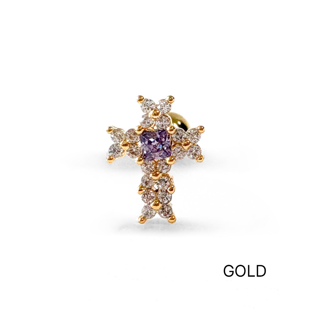 A5 260 ［サージカルステンレス］十字架ピアス