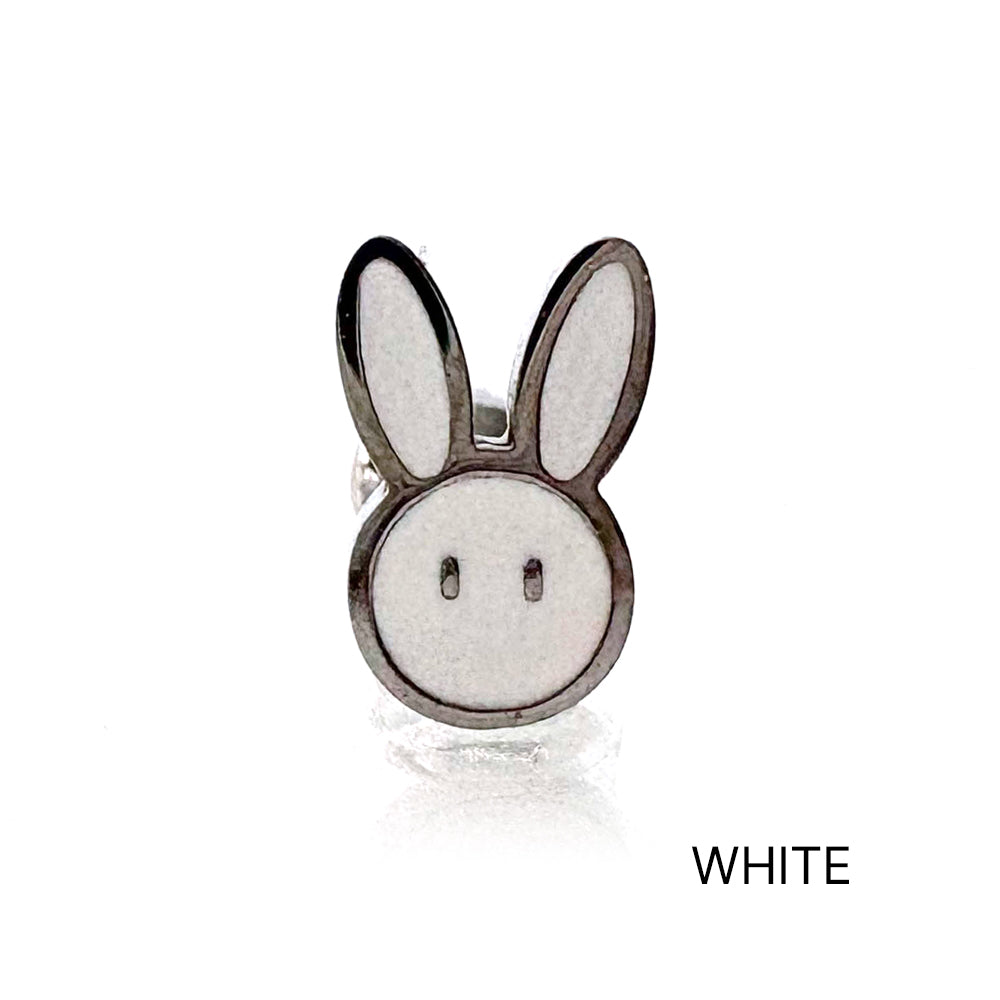 B3 030 ［サージカルステンレス］シンプルモノうさぎピアス