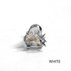 A5 293 ［サージカルステンレス］ツインクルスターキュービックハートピアス