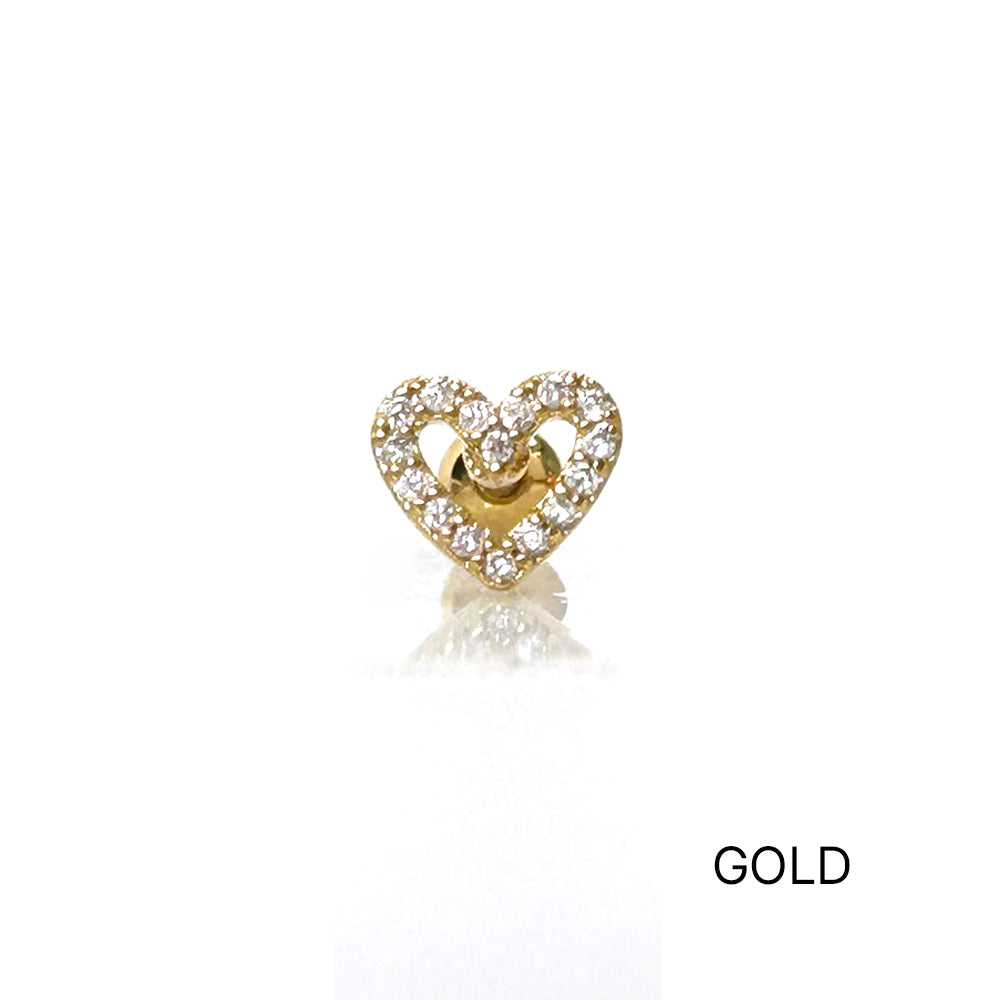 MN 085 ［サージカルステンレス］ラインハートキュービックピアス