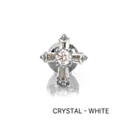 MN 182 ［サージカルステンレス］ゴシックストーン十字架ピアス