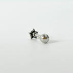 MV 018 [サージカルステンレス ] ミニスマイル星ピアス