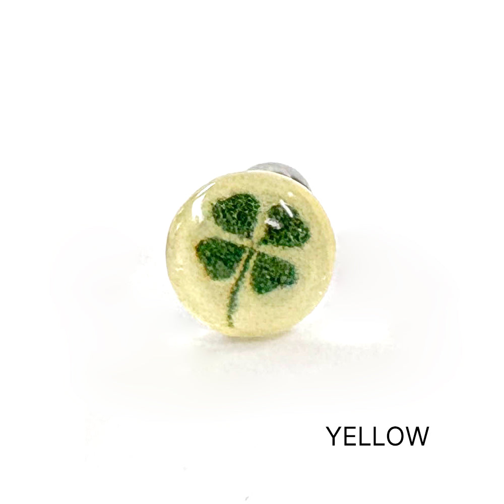 MK 085 ［サージカルステンレス］アクリルボールクローバーピアス