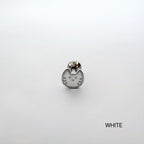 B3 029 ［サージカルステンレス］シンプル黒白猫ピアス