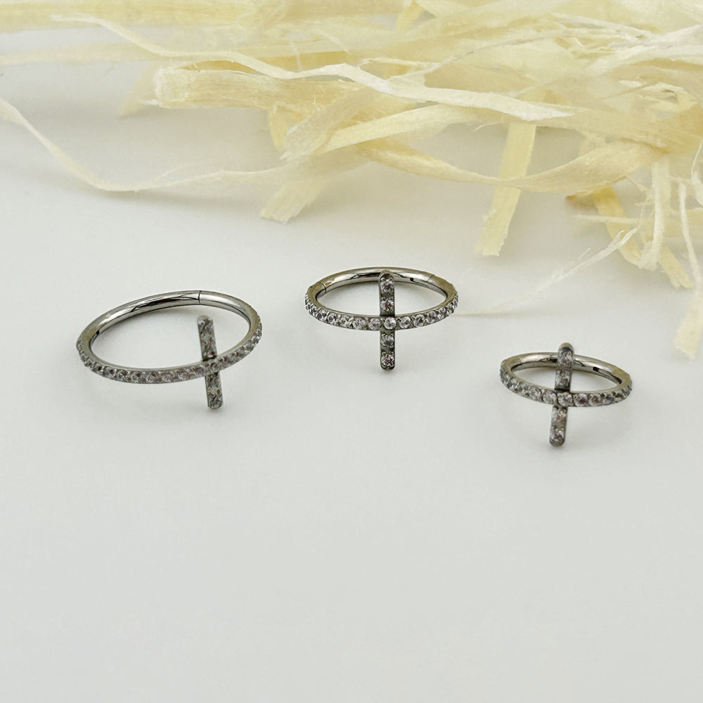 STS 042 ［サージカルステンレス］スティックリングピアス