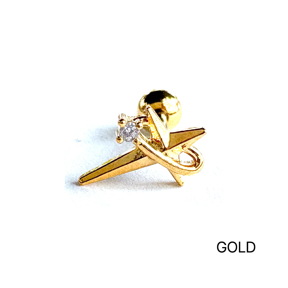 MJ 073 ［サージカルステンレス］天の川の星ピアス