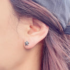 B3 075 ［サージカルステンレス］ゴシック星ピアス