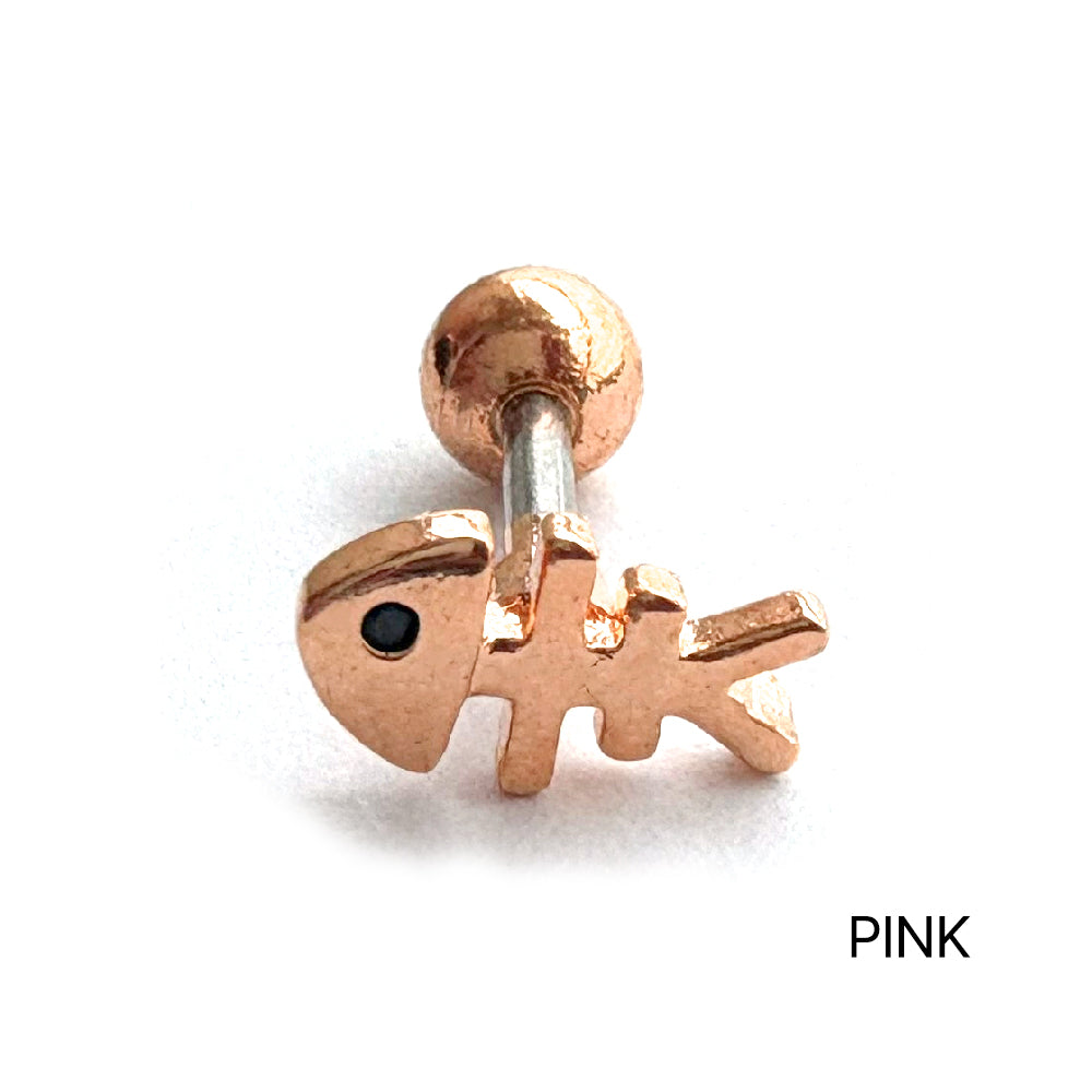 MN 151 ［サージカルステンレス］魚の骨ピアス