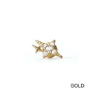 MN 177 ［サージカルステンレス］星×天の川ピアス