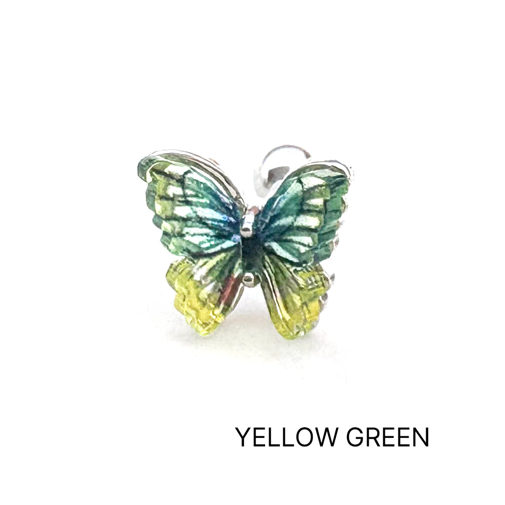 A5 175 ［サージカルステンレス］アクリル蝶々グラデーションピアス