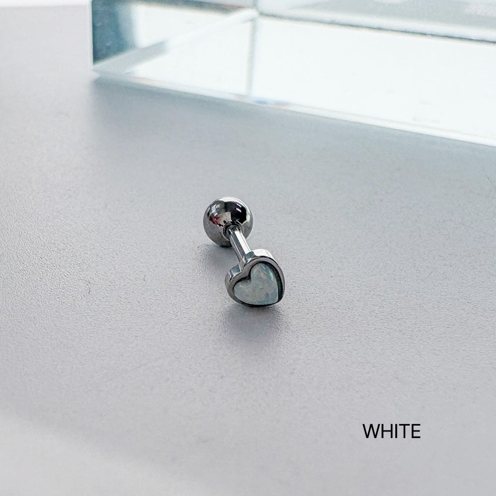 B3 086 ［サージカルステンレス］オーロラハートピアス