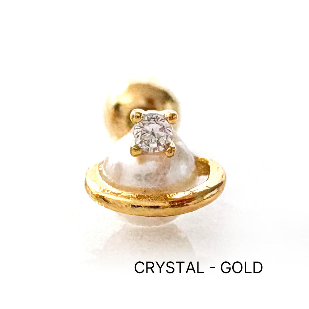 A8 279 ［サージカルステンレス］土星ピアス