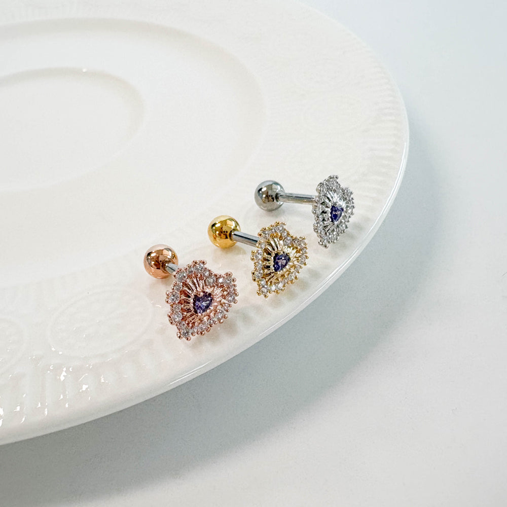 A5 288 ［サージカルステンレス］ロイヤルハートピアス