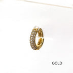 MP 127 [サージカルステンレス]　キュービックワンタッチリングピアス