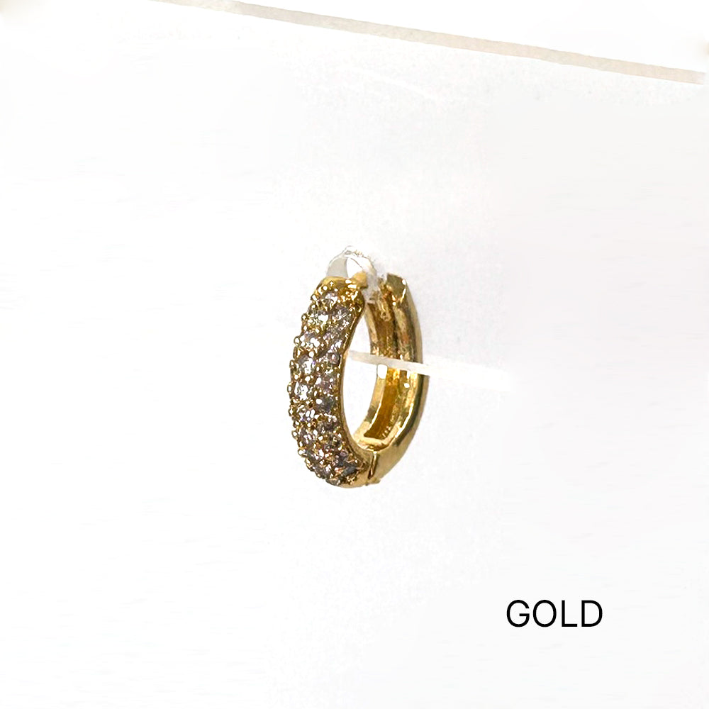 MP 127 [サージカルステンレス]　キュービックワンタッチリングピアス