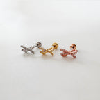 A8 292 ［サージカルステンレス］リボンピアス