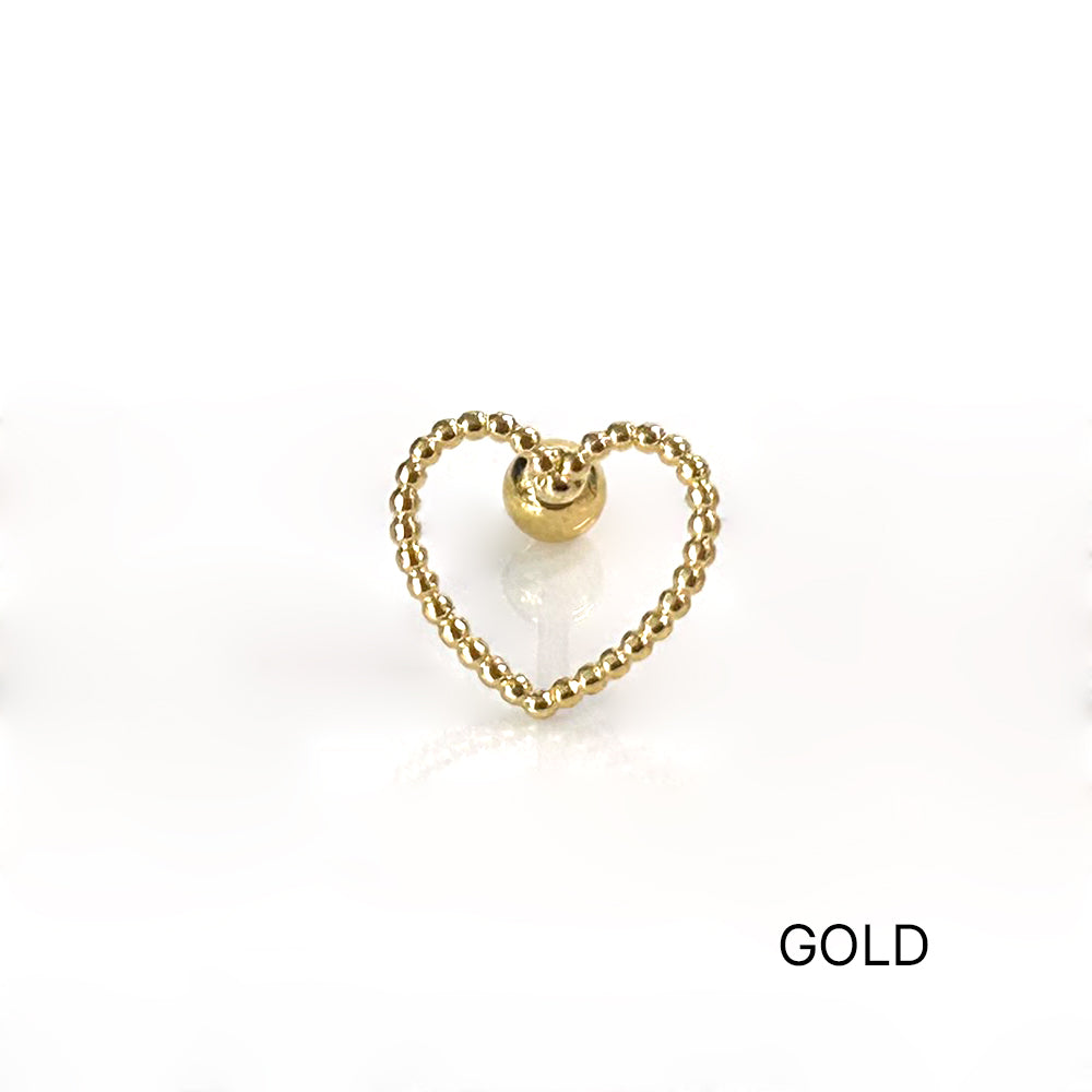 MP 130 ［サージカルステンレス］ドットハートピアス