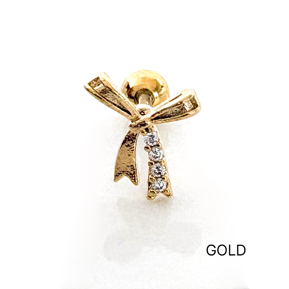 A5 298 ［サージカルステンレス］リボンピアス