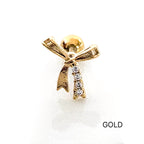 A5 298 ［サージカルステンレス］リボンピアス