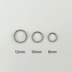 STS 107 [サージカルステンレス] ストーン二重リングピアス