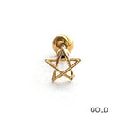 MN 175 ［サージカルステンレス］シンプル星ピアス