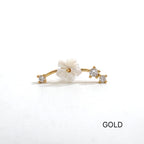 A10 034 ［サージカルステンレス］フラワーラインピアス