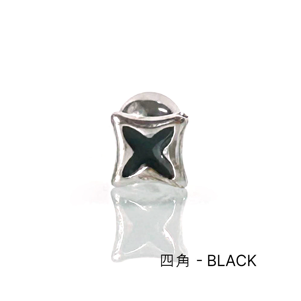 A5 267 ［サージカルステンレス］四角＆丸＆星ピアス