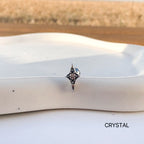 A2 234 ［サージカルステンレス］アンティークミニキュービックスターピアス