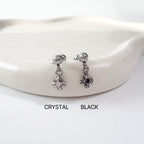 A2 240 ［サージカルステンレス］アンティークロイヤルキュービック十字架ピアス